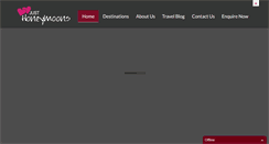 Desktop Screenshot of justhoneymoons.co.za